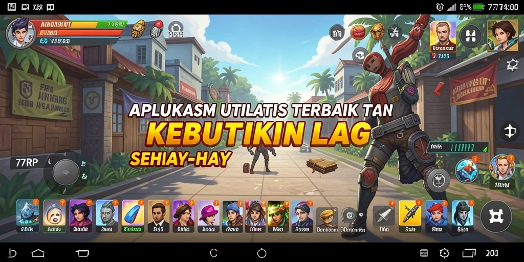 Tampilan antarmuka aplikasi 77RP yang bersih dan modern.