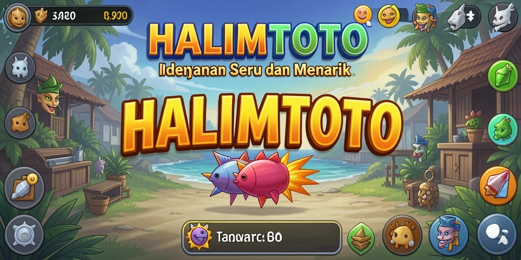 Screenshot HALIMTOTO menampilkan kemajuan gameplay Idle yang mengasyikkan.