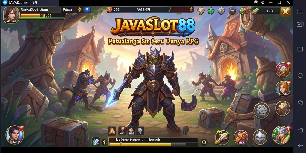 Tangkapan layar gameplay <strong>JAVASLOT88</strong> menampilkan aksi seru di dunia RPG.