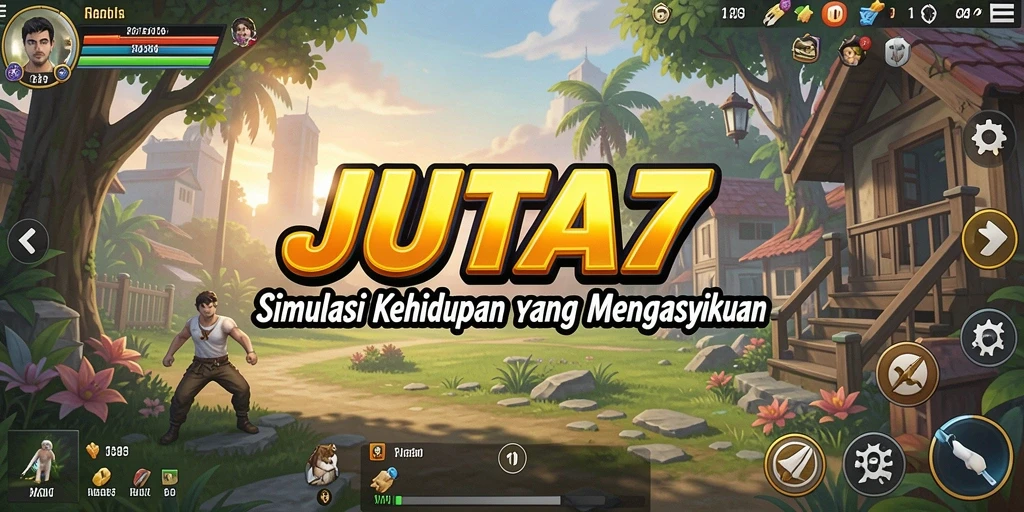 Tampilan gameplay JUTA7 yang menarik dan realistis.