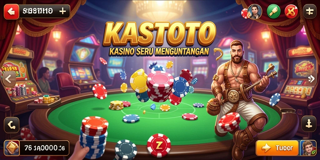 Tampilan gameplay KASTOTO yang menarik dan mendebarkan.