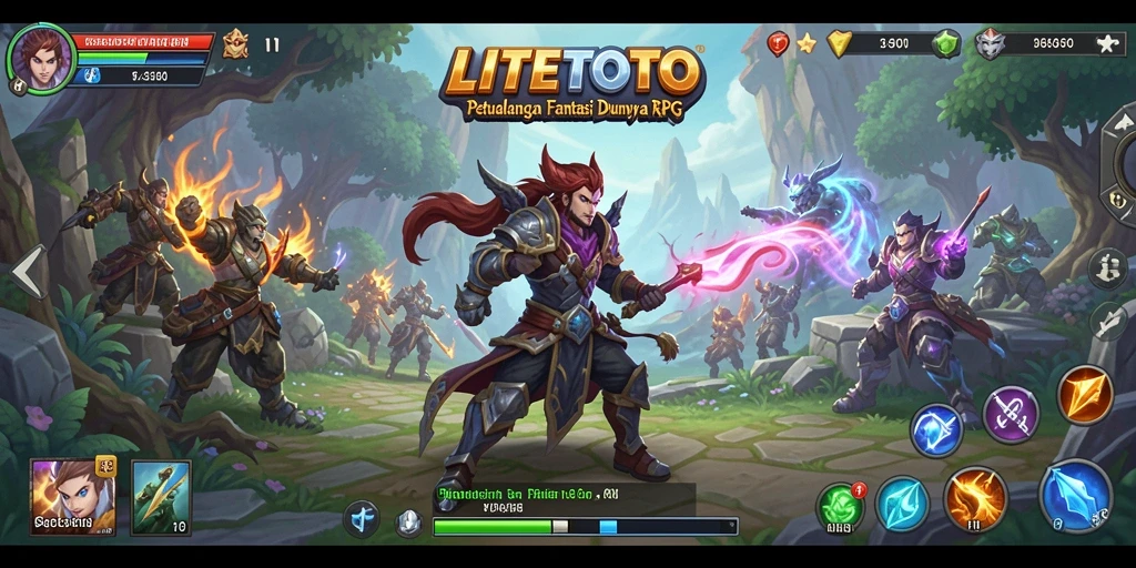 Tampilan gameplay LITETOTO yang menakjubkan dalam petualangan RPG.