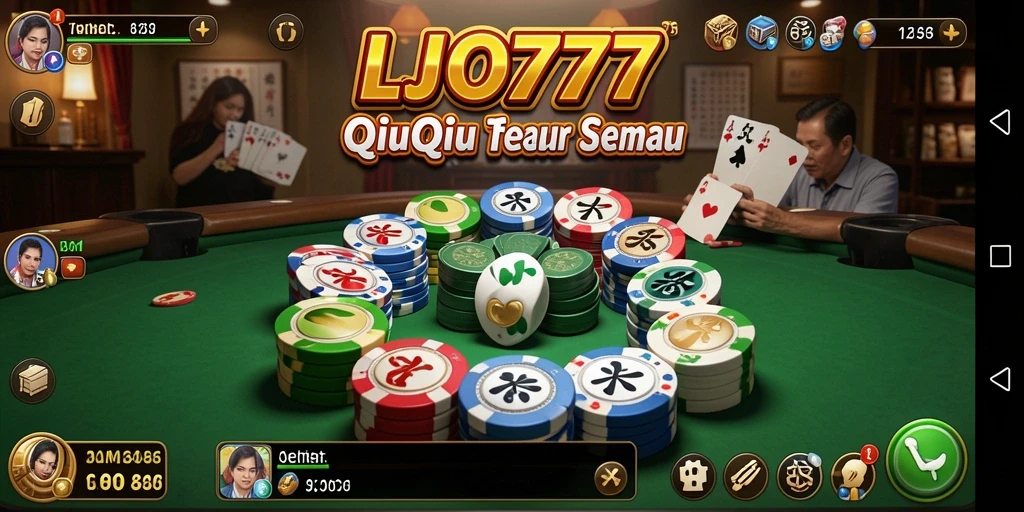 Tampilan gameplay QiuQiu yang seru dan menarik di LJO777.