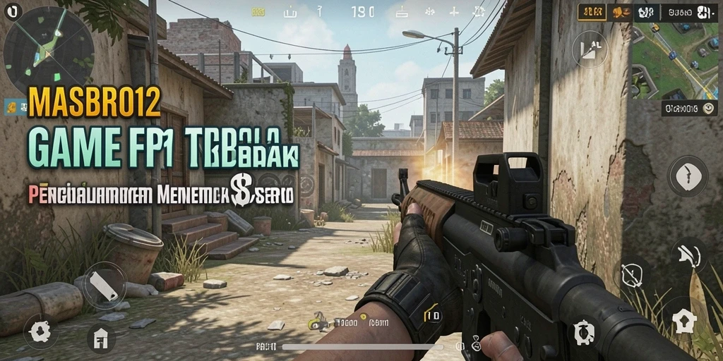 Tangkapan layar utama dari gameplay seru dalam <strong>MASBRO12</strong> yang menunjukkan aksi tembak-menembak yang mendebarkan.