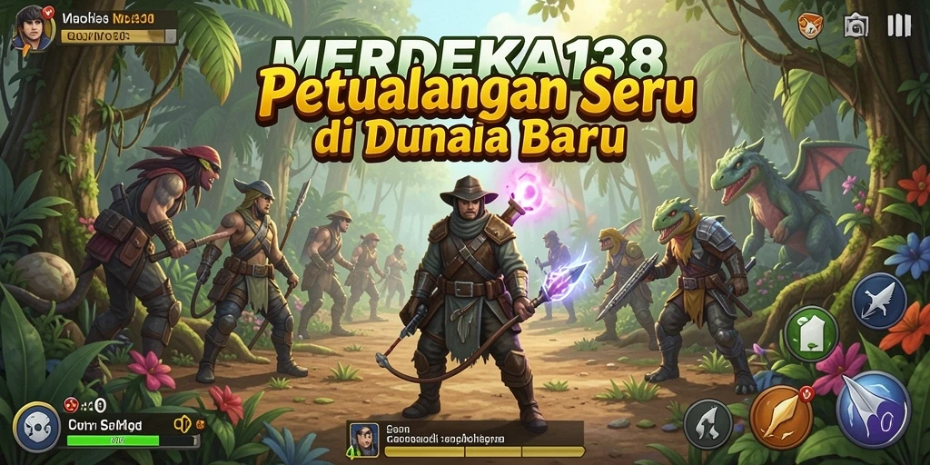 Screenshot gameplay <strong>MERDEKA138</strong> menampilkan aksi petualangan yang mendebarkan.