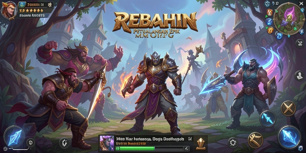 Tampak seru gameplay apokalips di dunia REBAHIN yang penuh tantangan.