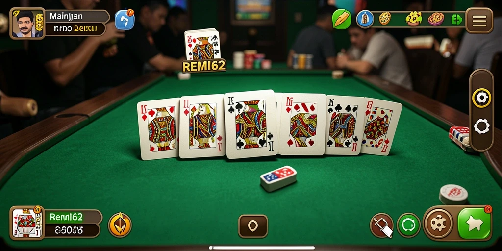 Tampilan gameplay seru dan kompetitif dalam REMI62.