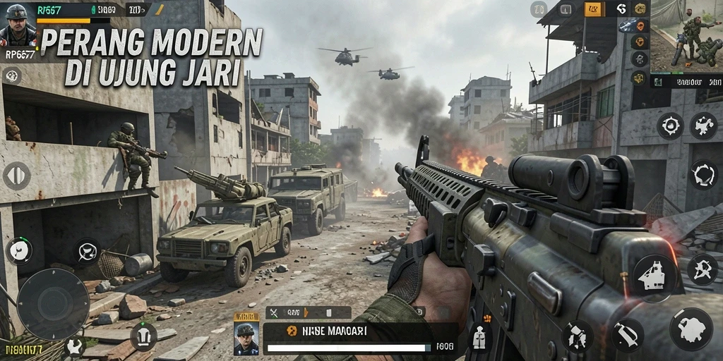 Tampilan gameplay mendebarkan di RP6677 dengan aksi penuh adrenalin.
