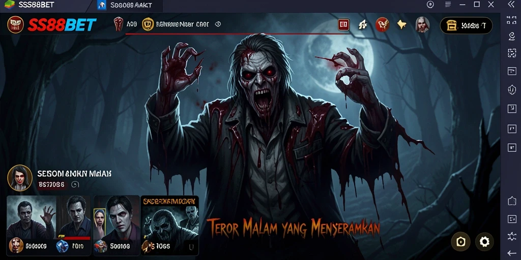 Screenshot gameplay SS88BET menampilkan suasana menyeramkan yang mendalam.